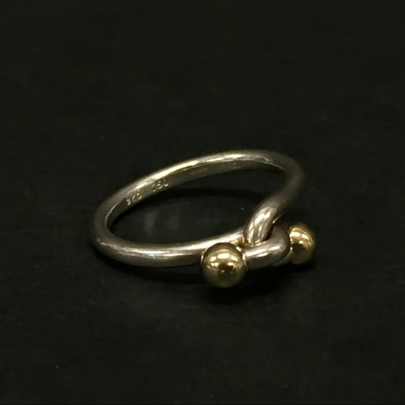 Tiffany & Co. Jewelry - TIFFANY&CO. (5.5 US) 18K Gold / Silver Love Knot Ring